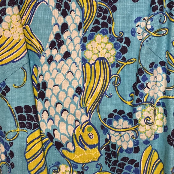 Vintage Lilly Pulitzer koi fish print dress - Picture 2 of 4